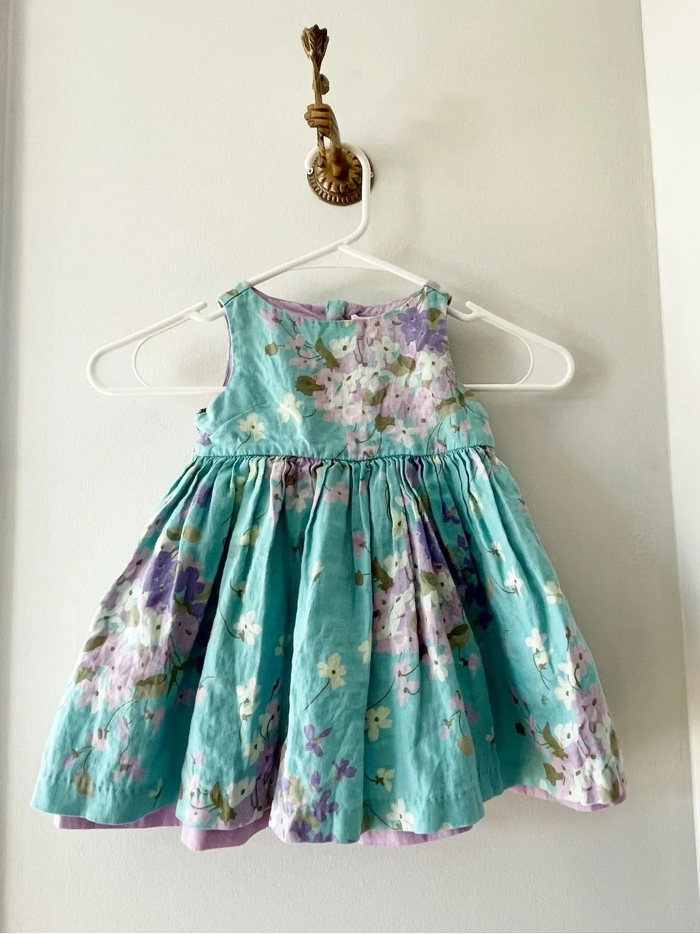 Baby Gap Painted Floral 100% Linen Dress | 6-12m